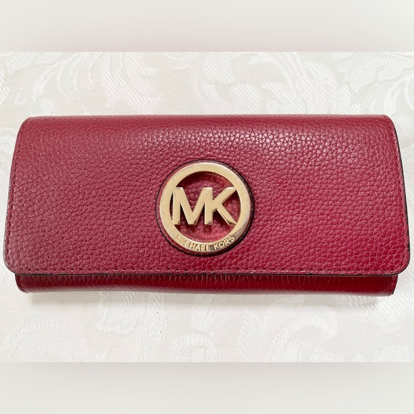 Red Michael Kors Wallet - Picture 1 of 5